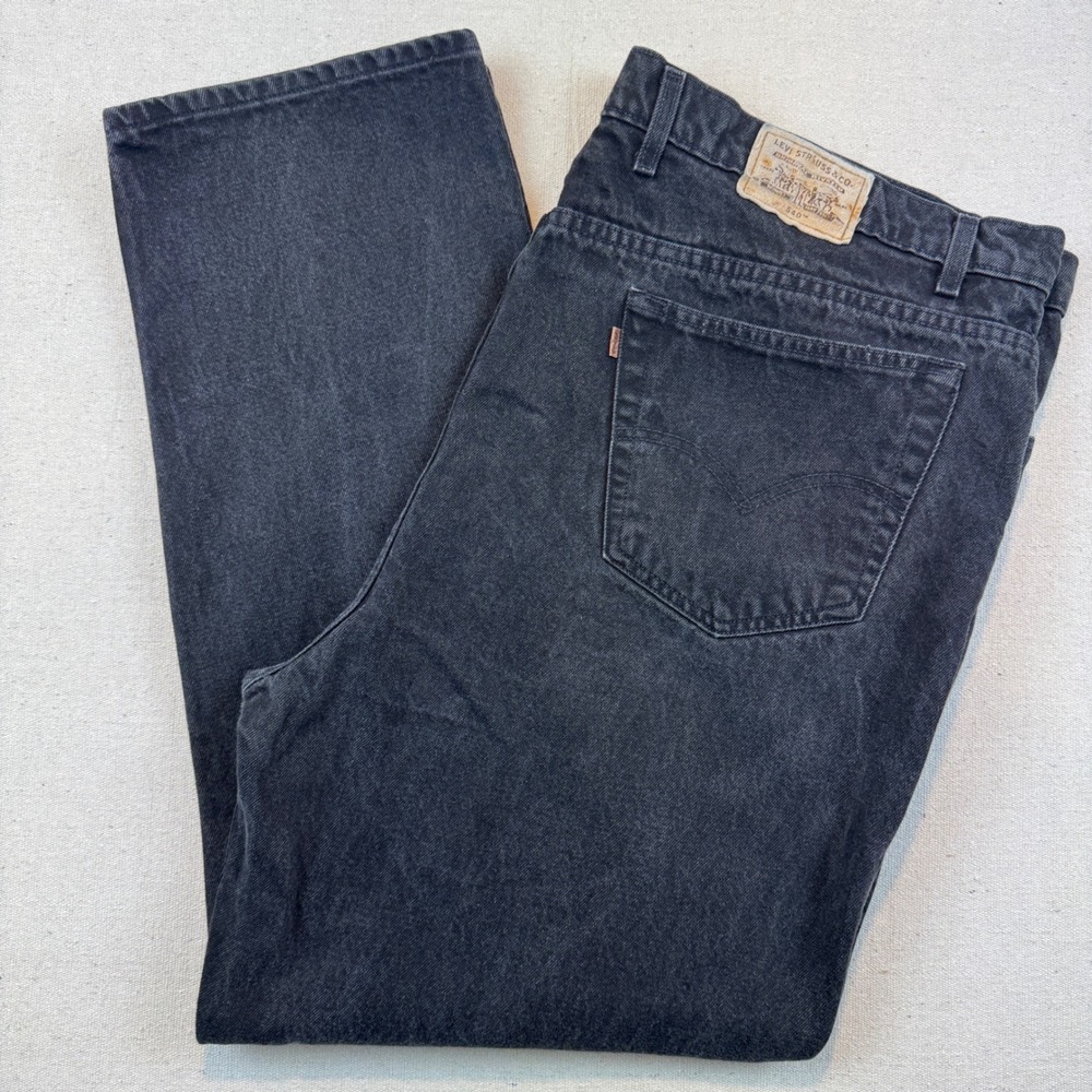 Levi Strauss 48x32 Relaxed Fit Jeans Men Black 540 Signature Denim
